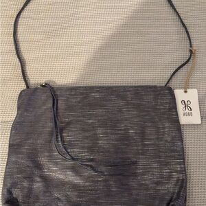 HOBO Shimmering Gray Crossbody Bag